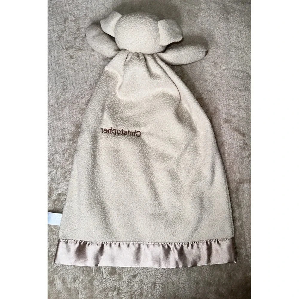 Komet Creations Lovey Security‎ Blanket Embroidered Christopher Brown Dog